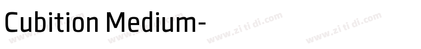 Cubition Medium字体转换